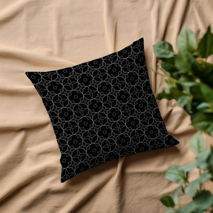 Kissenbezug - White Ornaments on Black