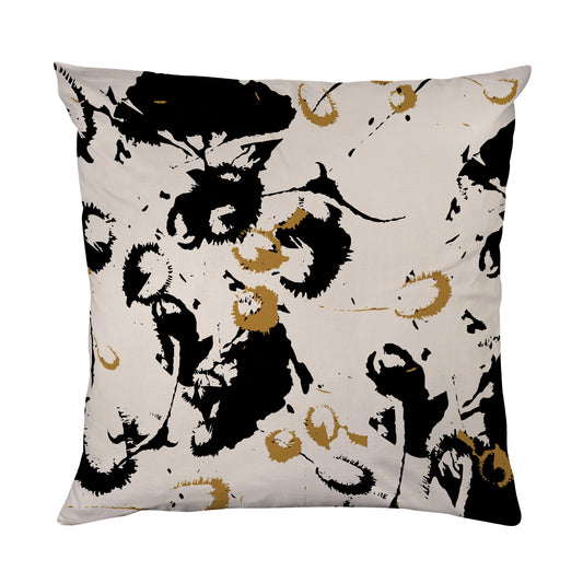 Kissenbezug - Black and Golden Splashs
