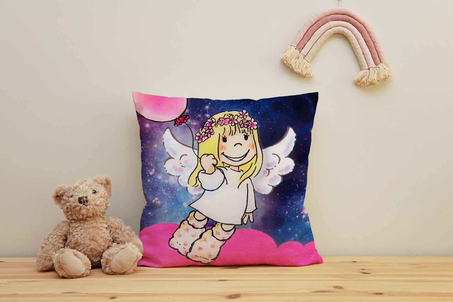 Kissenbezug - Schutzengel Lila