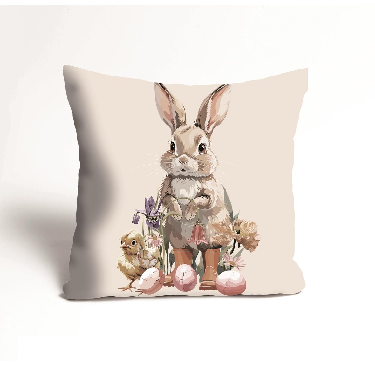 Kissenbezug - Hase und Küken