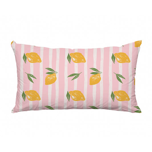 Outdoor Kissenbezug - Rose Zitronen