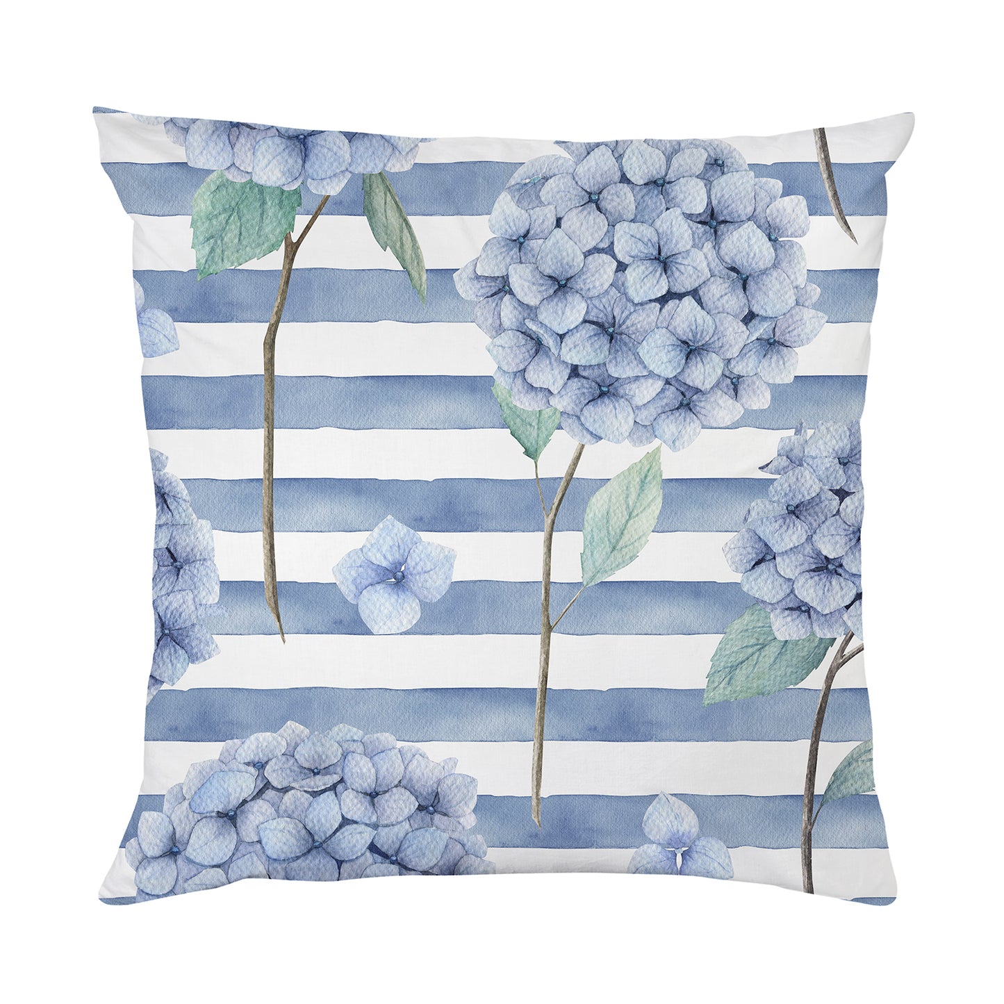Kissenbezug - Flower Stripes Blue