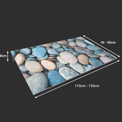 Lichtschachtabdeckung – Kieselsteine