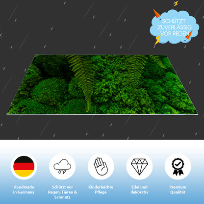 Lichtschachtabdeckung – Grüne Pflanzen