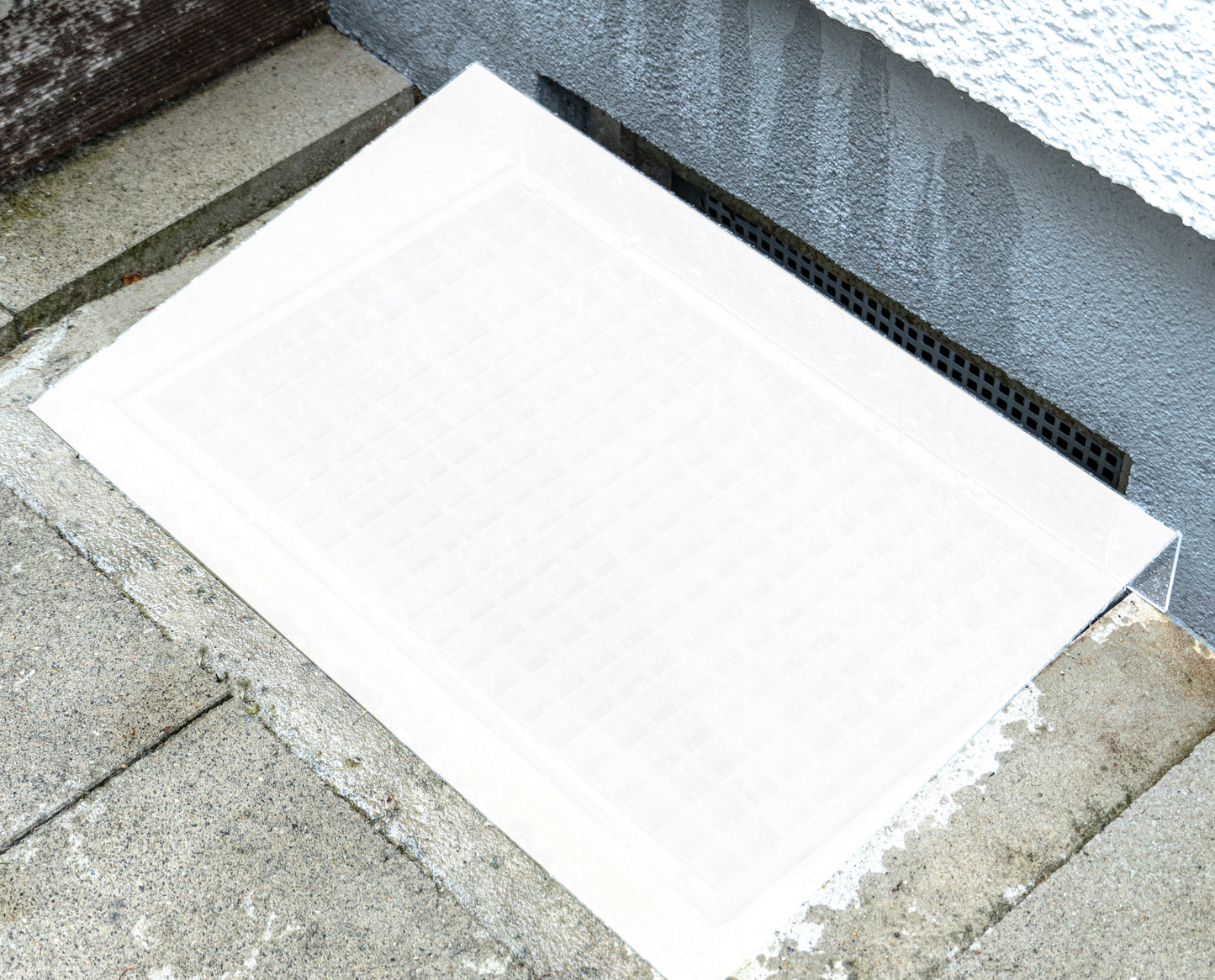 Lichtschachtabdeckung – Weiß