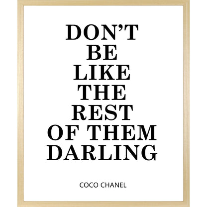 Rahmenbild - Dont Be Like The Rest