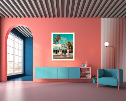 Rahmenbild - Ice Cream Retro Wohnbeispiel