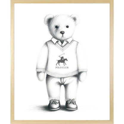 Rahmenbild - Polo Club Black and White