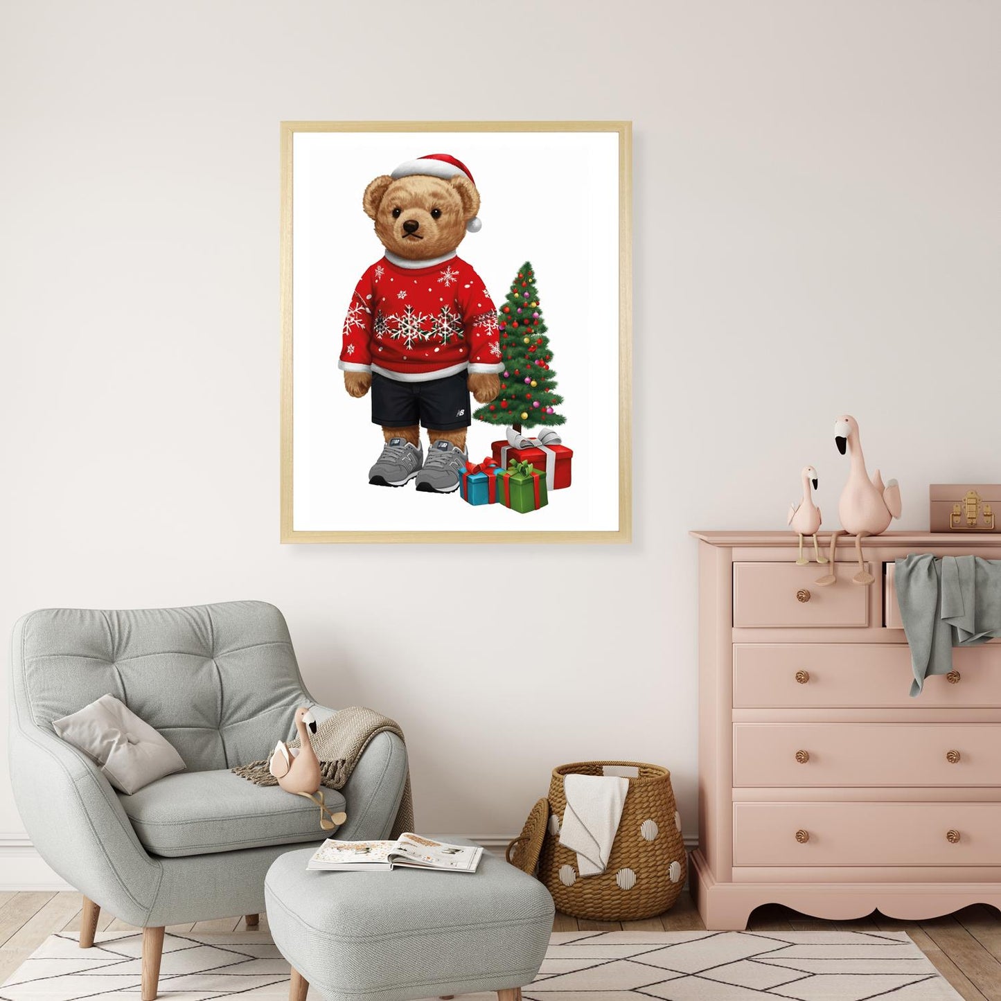 Rahmenbild - Christmas Teddy Wohnbeispiel