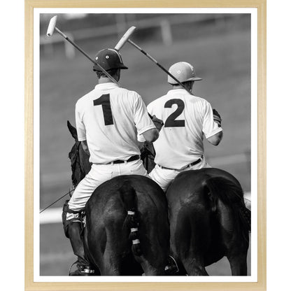 Rahmenbild - Polosport Schwarz Weiß