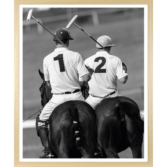 Rahmenbild - Polosport Schwarz Weiß