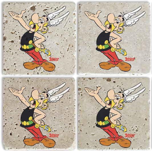 Steinuntersetzer-Set - Asterix
