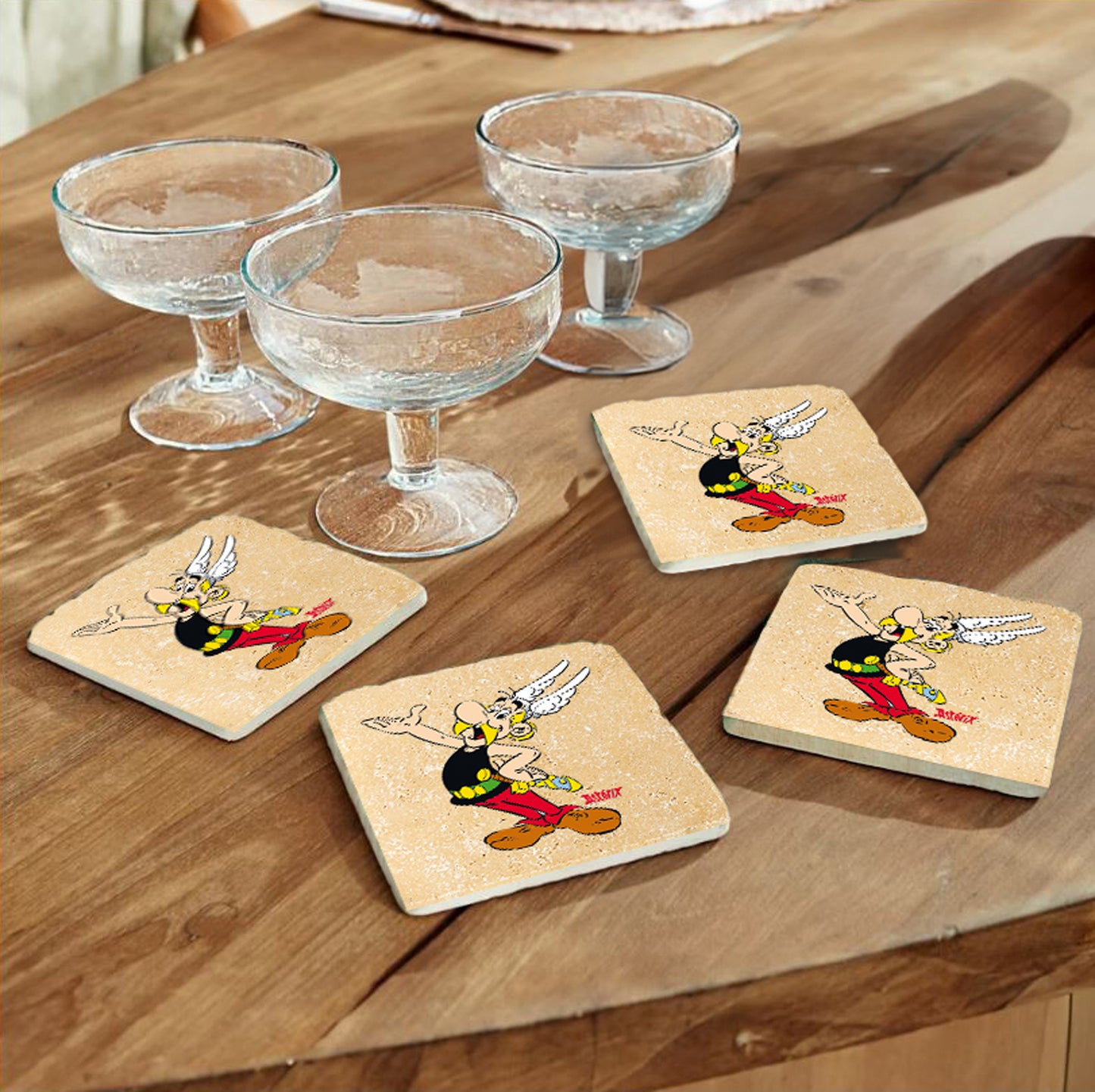 Steinuntersetzer-Set - Asterix