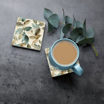 Steinuntersetzer-Set - Herbstblätter