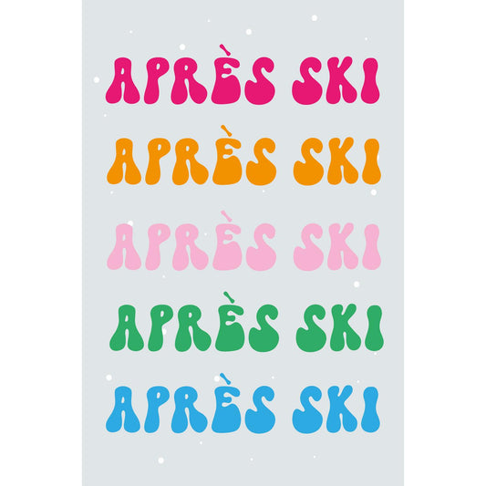 Blechschild - Après Ski Colorful