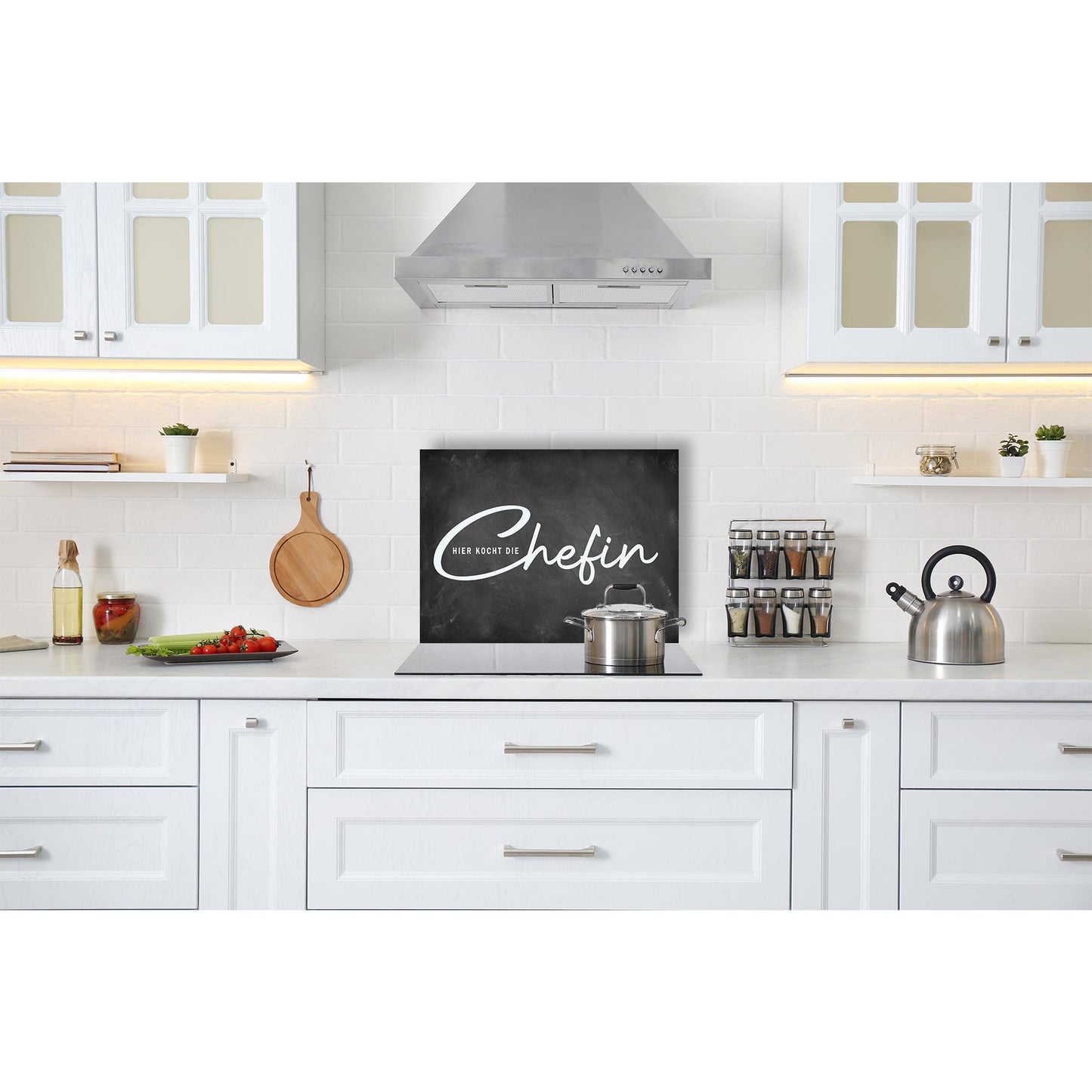 Spritzschutz - Hier kocht die Chefin