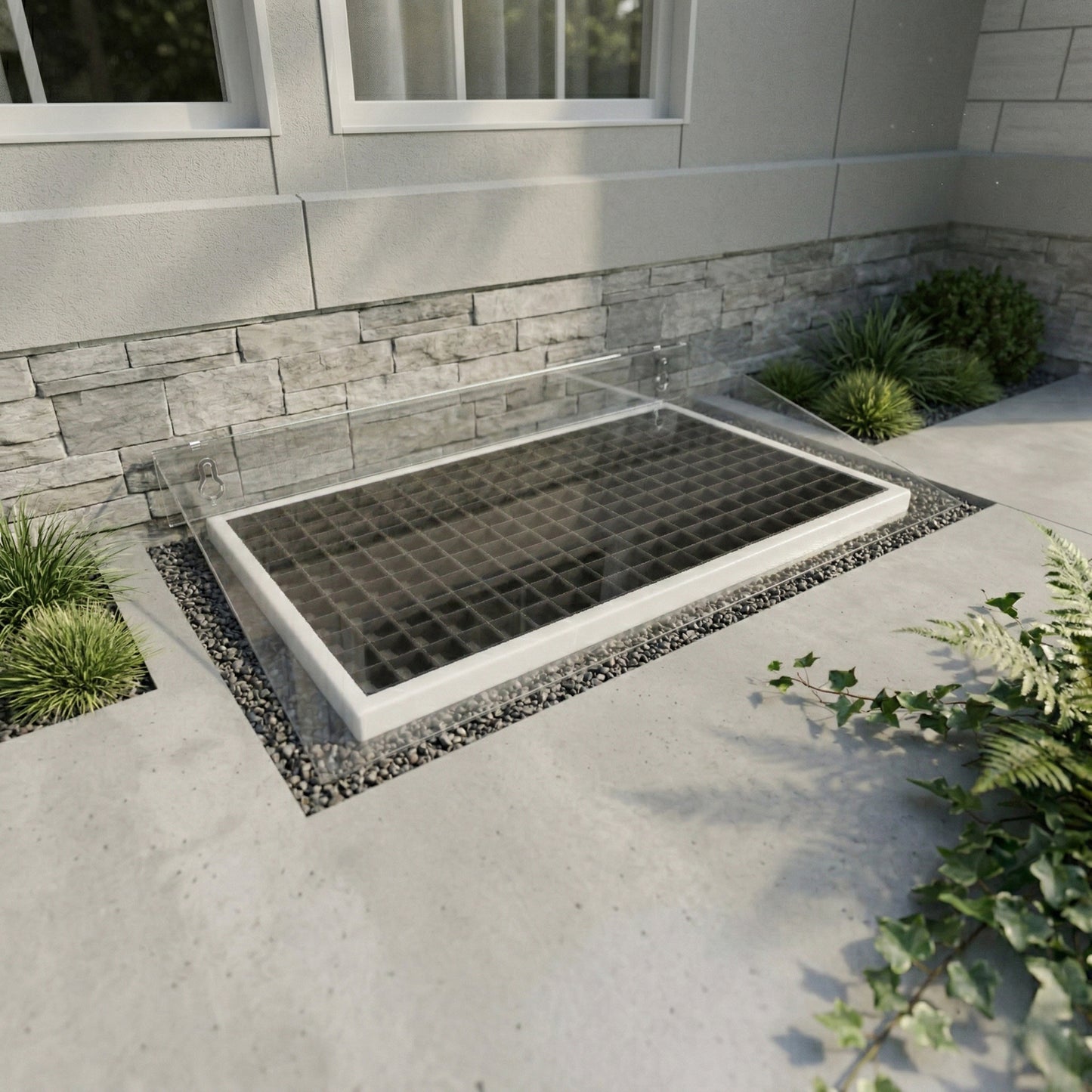 Lichtschachtabdeckung – Schutz mit Durchblick