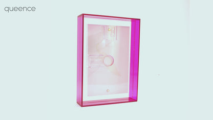 Acrylglas Bilderrahmen - Neon Pink