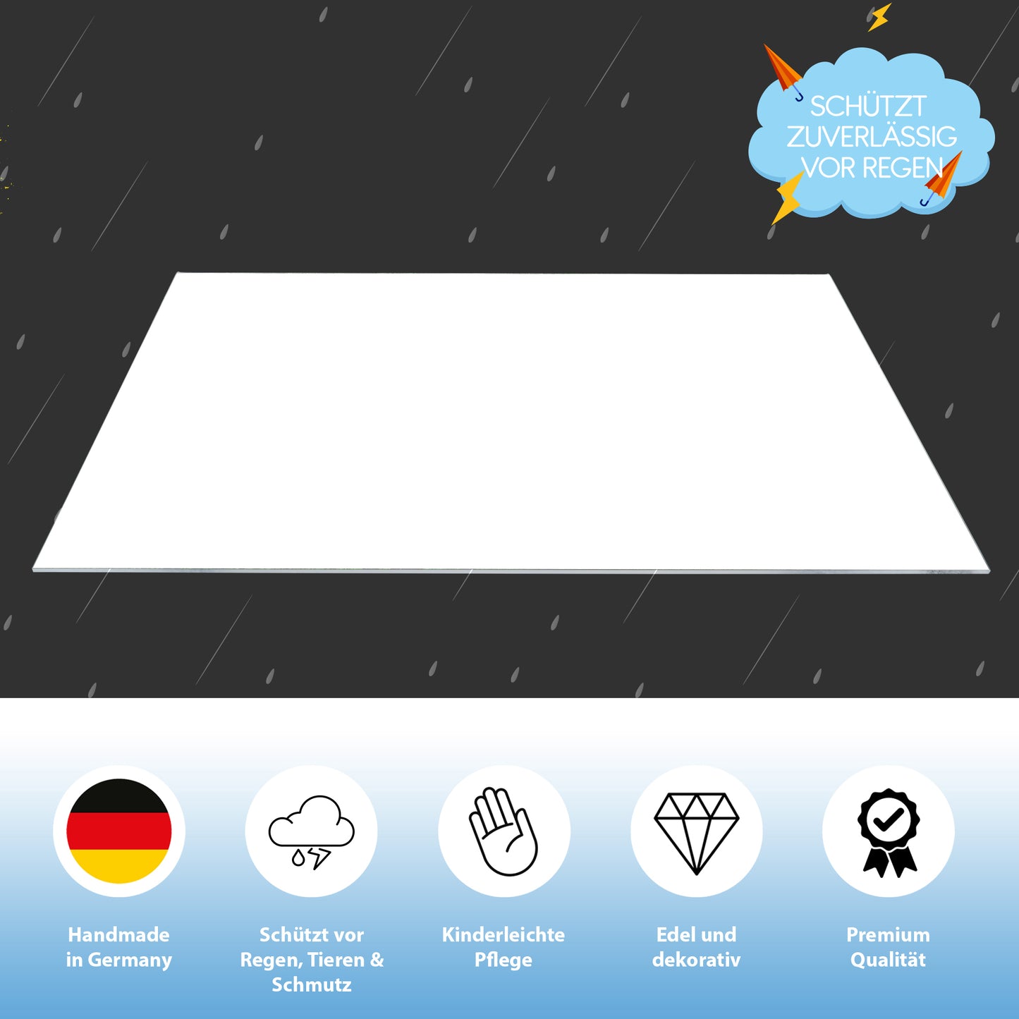 Lichtschachtabdeckung – Weiß