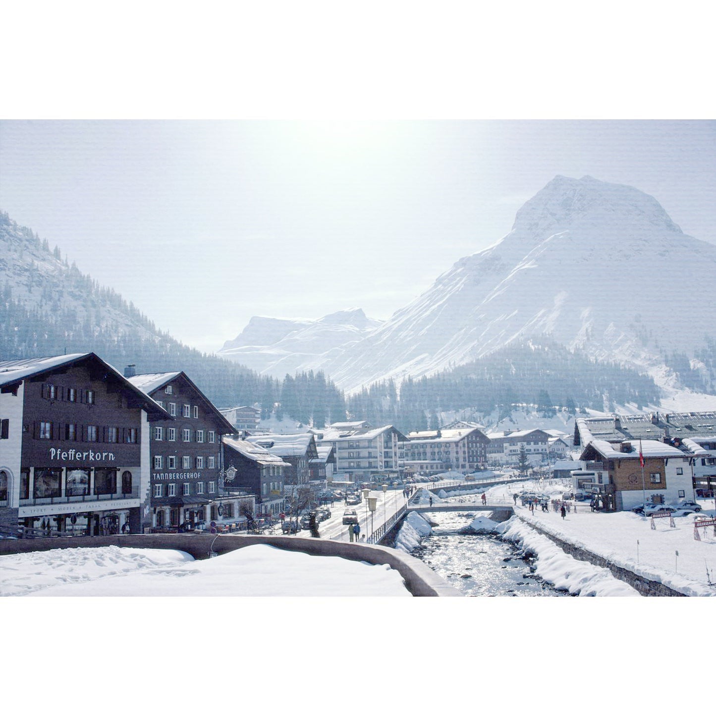 Slim Aarons - Main Street In Lech Detail