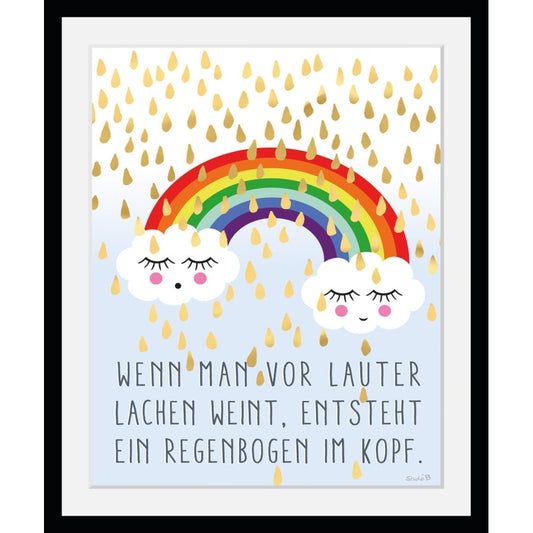 Rahmenbild - Regenbogen im Kopf