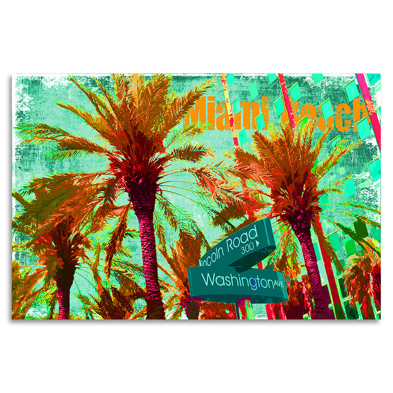 Acrylglasbild - Miami Strip