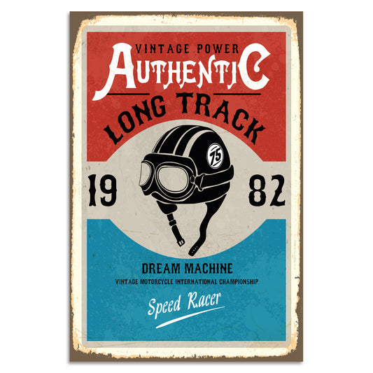 Blechschild - Authentic Long Track