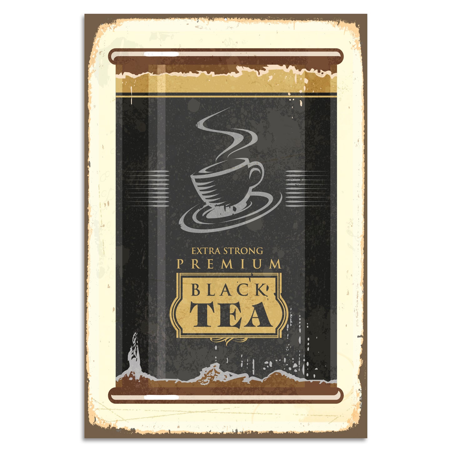 Blechschild - Extra Strong Premium Black Tea