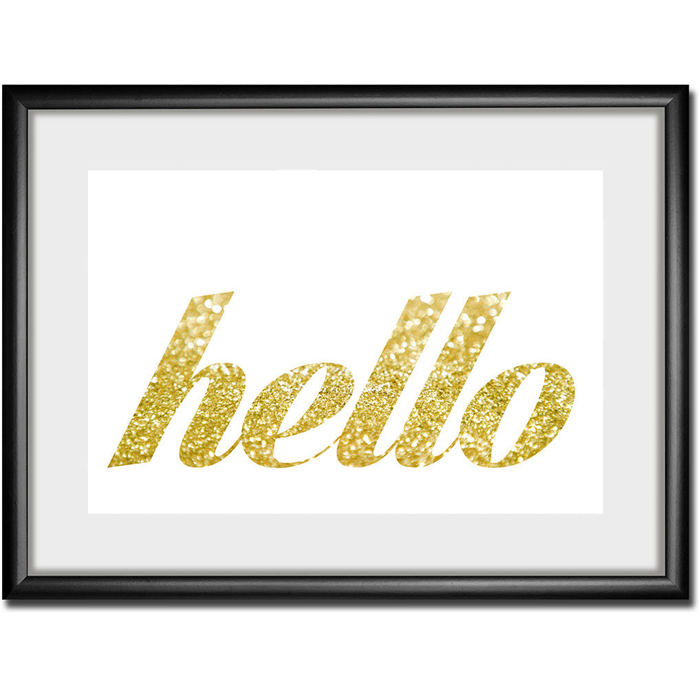 Rahmenbild - Hello Gold