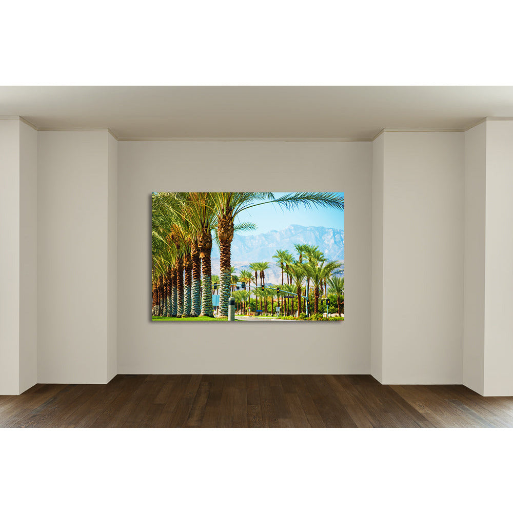 Acrylglasbild - Palm Mall Wohnbeispiel