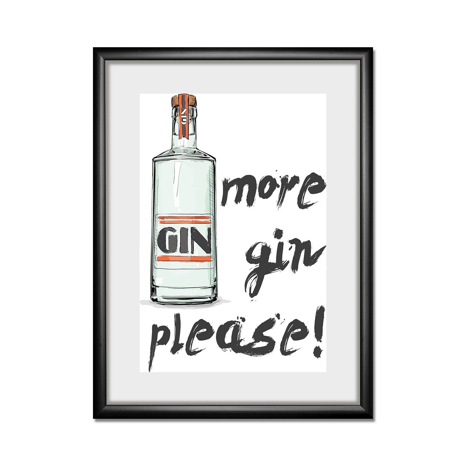 Rahmenbild - More Gin Please