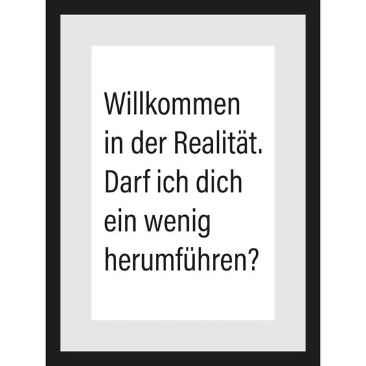 Rahmenbild - Darf Ich Dich Ein Wenig Herumführen?