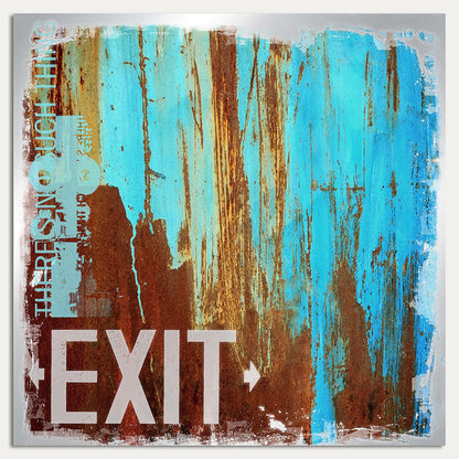 Aluminiumbild – Exit