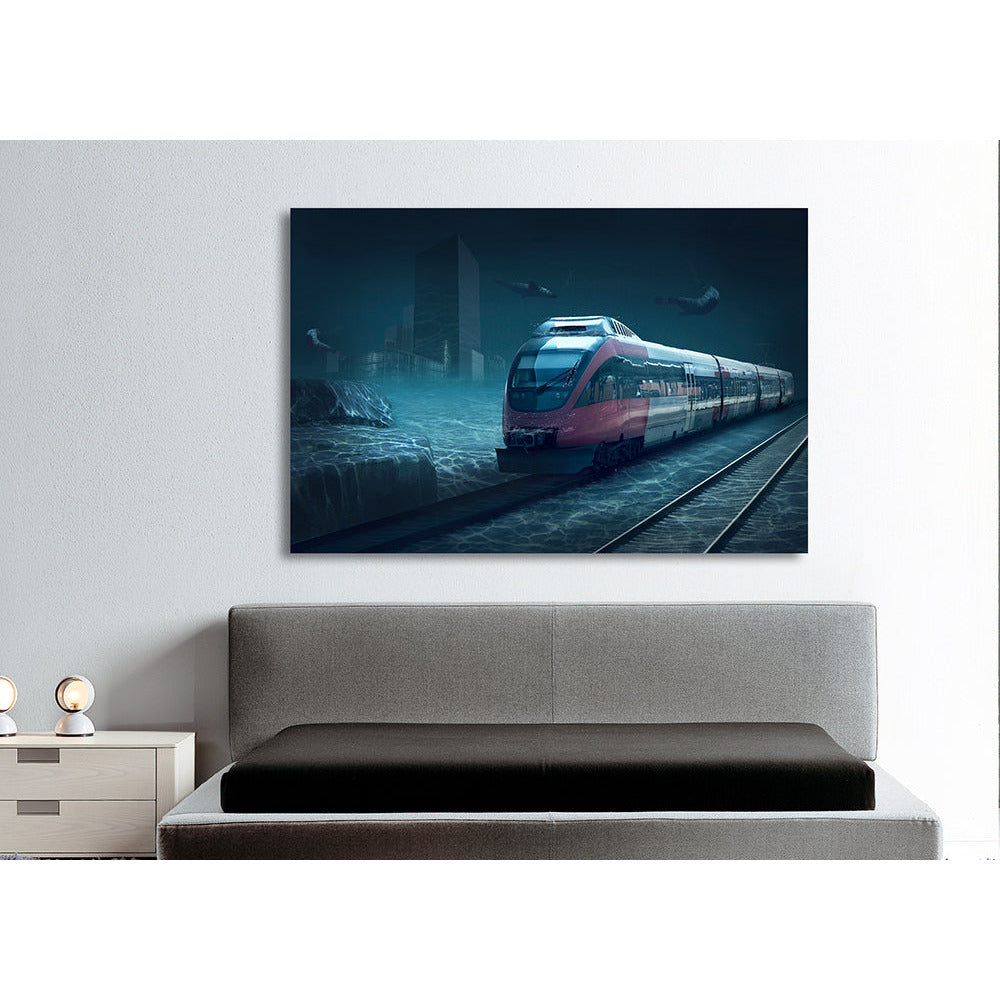 Acrylglasbild - Nighttrain Wohnbeispiel