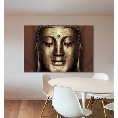 Acrylglasbild - Buddhas Reflection Wohnbeispiel