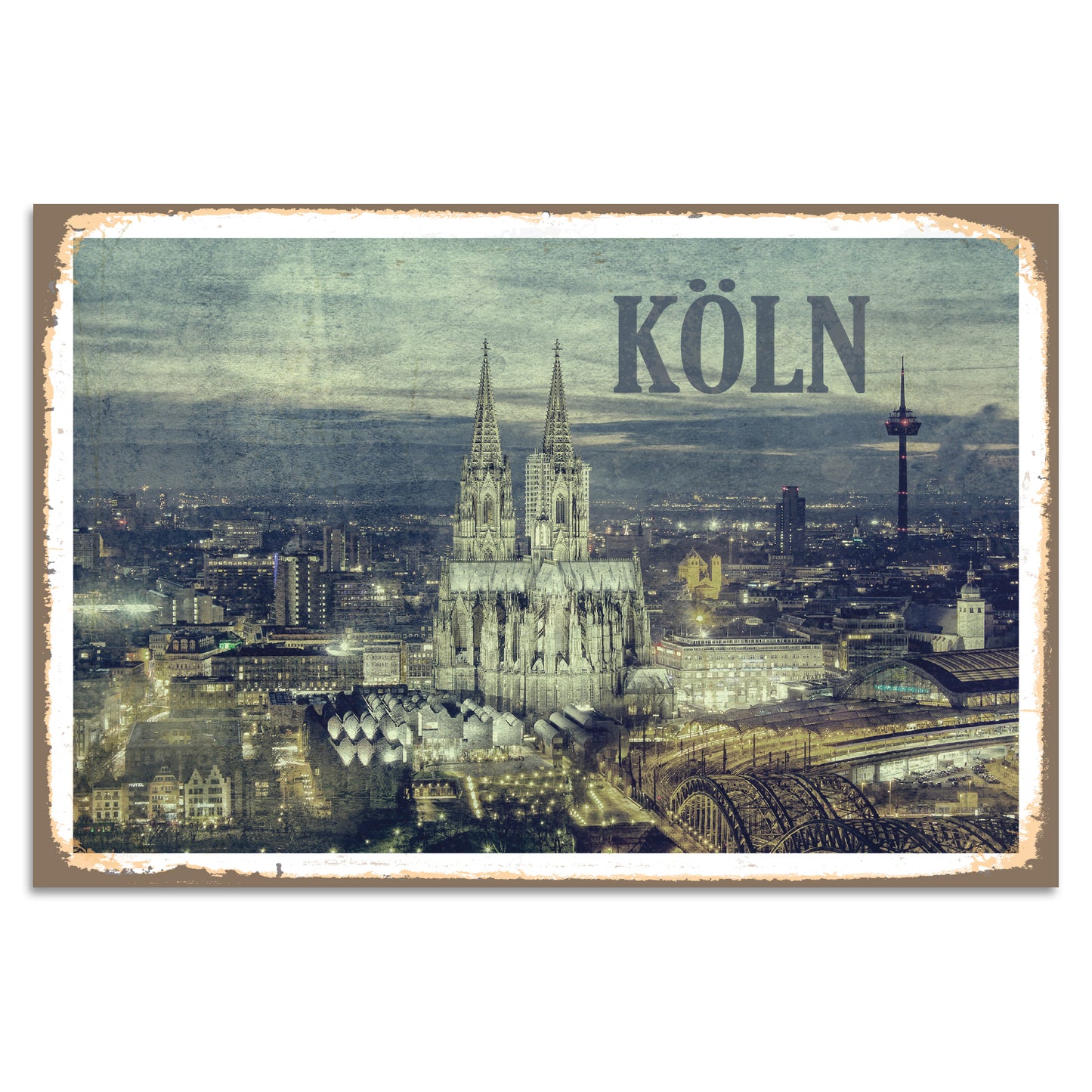 Blechschild - Köln