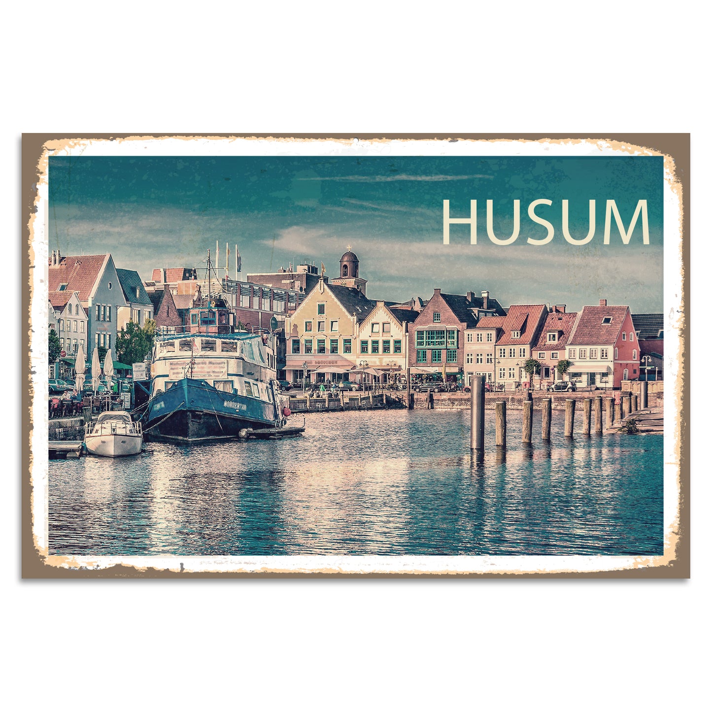 Blechschild - HUSUM