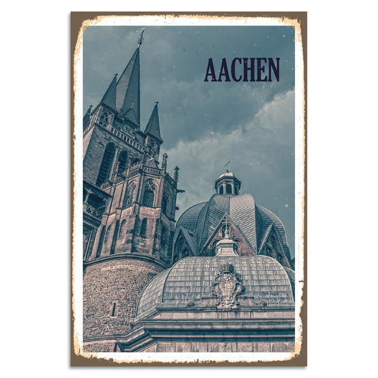 Blechschild - Aachen