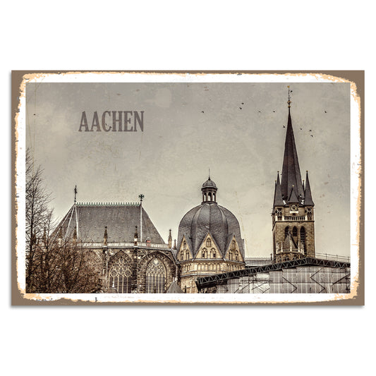 Blechschild - Aachen