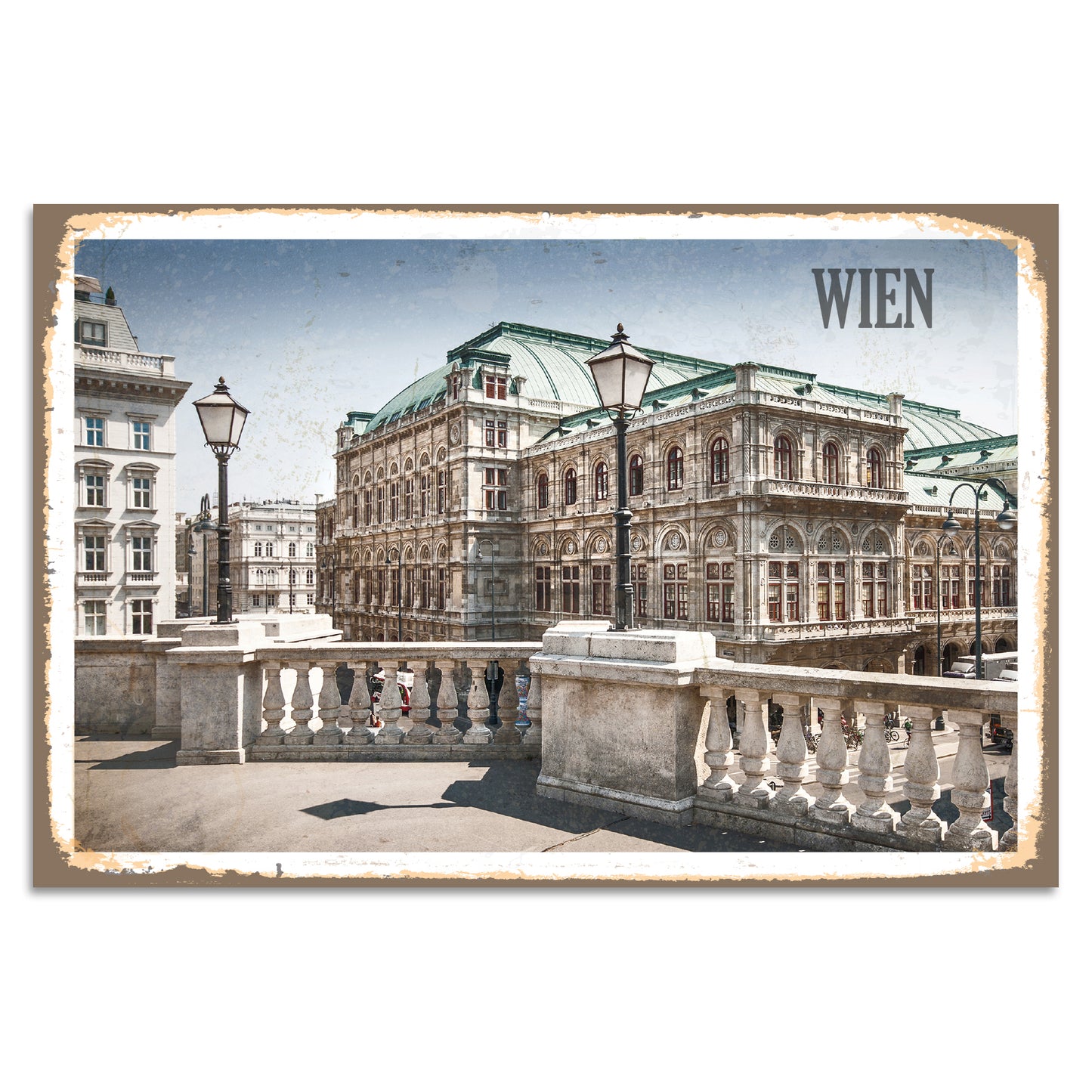 Blechschild - Wien