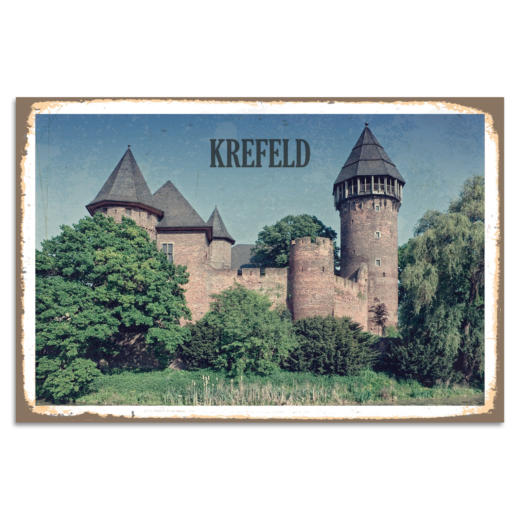 Blechschild - Krefeld