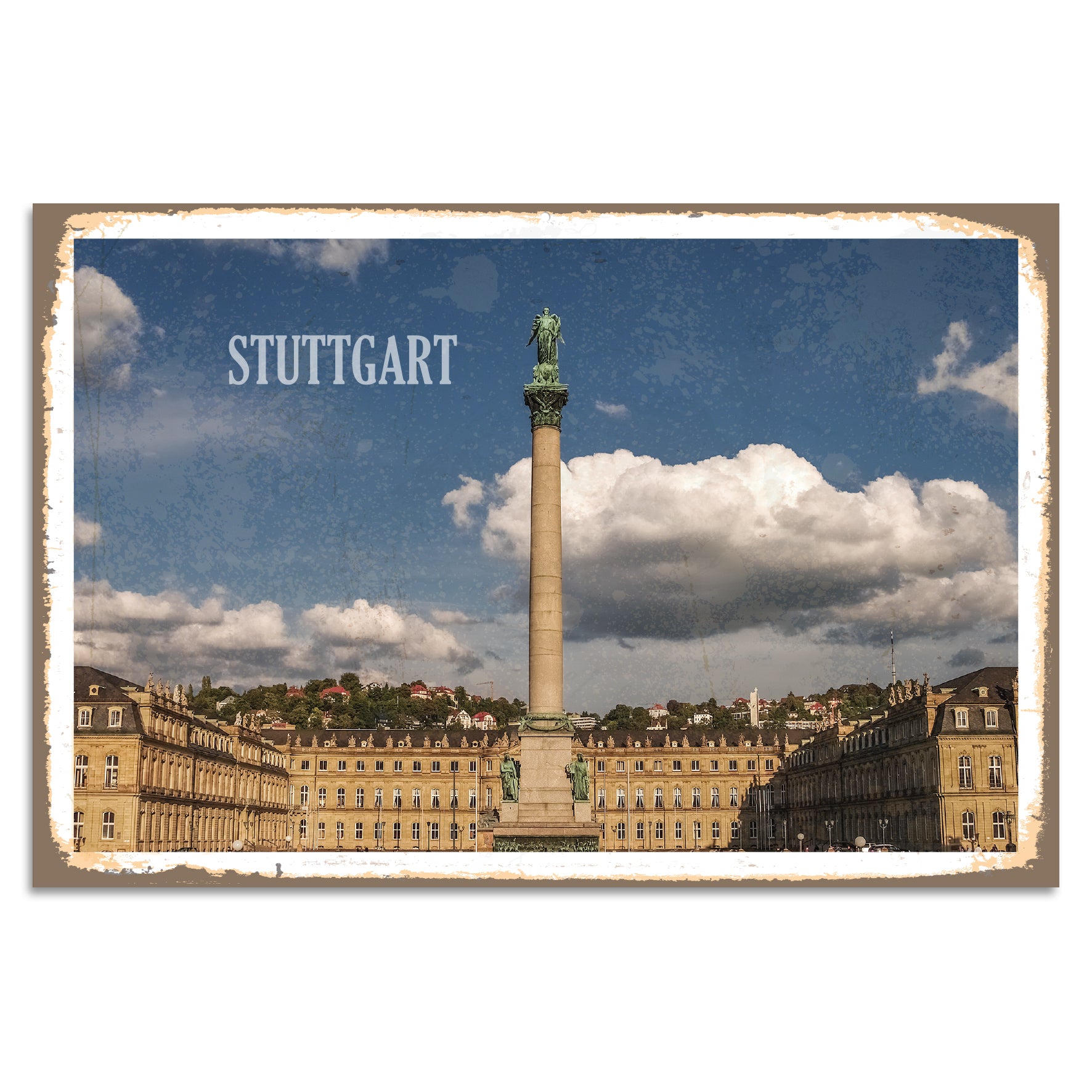 Blechschild - Stuttgart