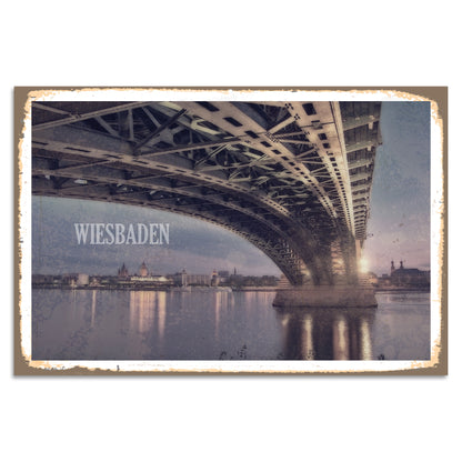 Blechschild - Wiesbaden