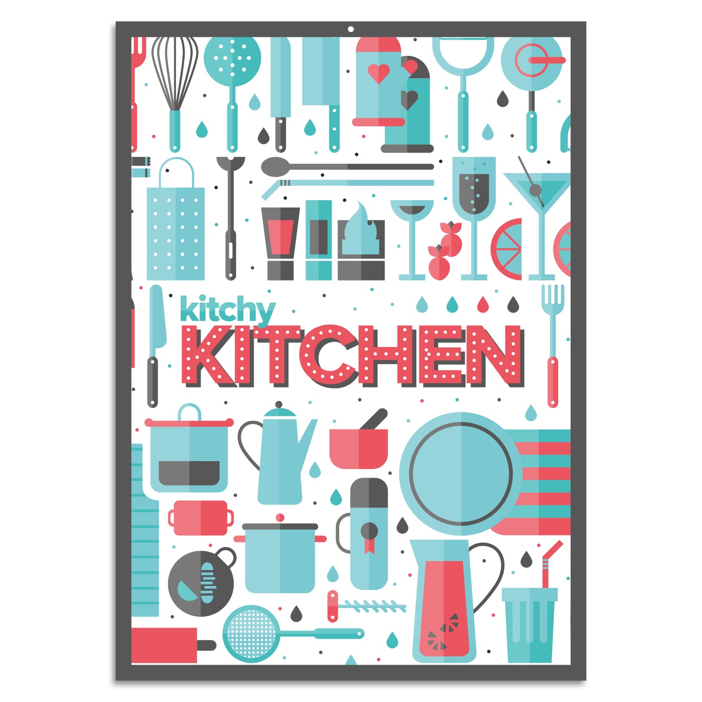 Blechschild - kitchy KITCHEN