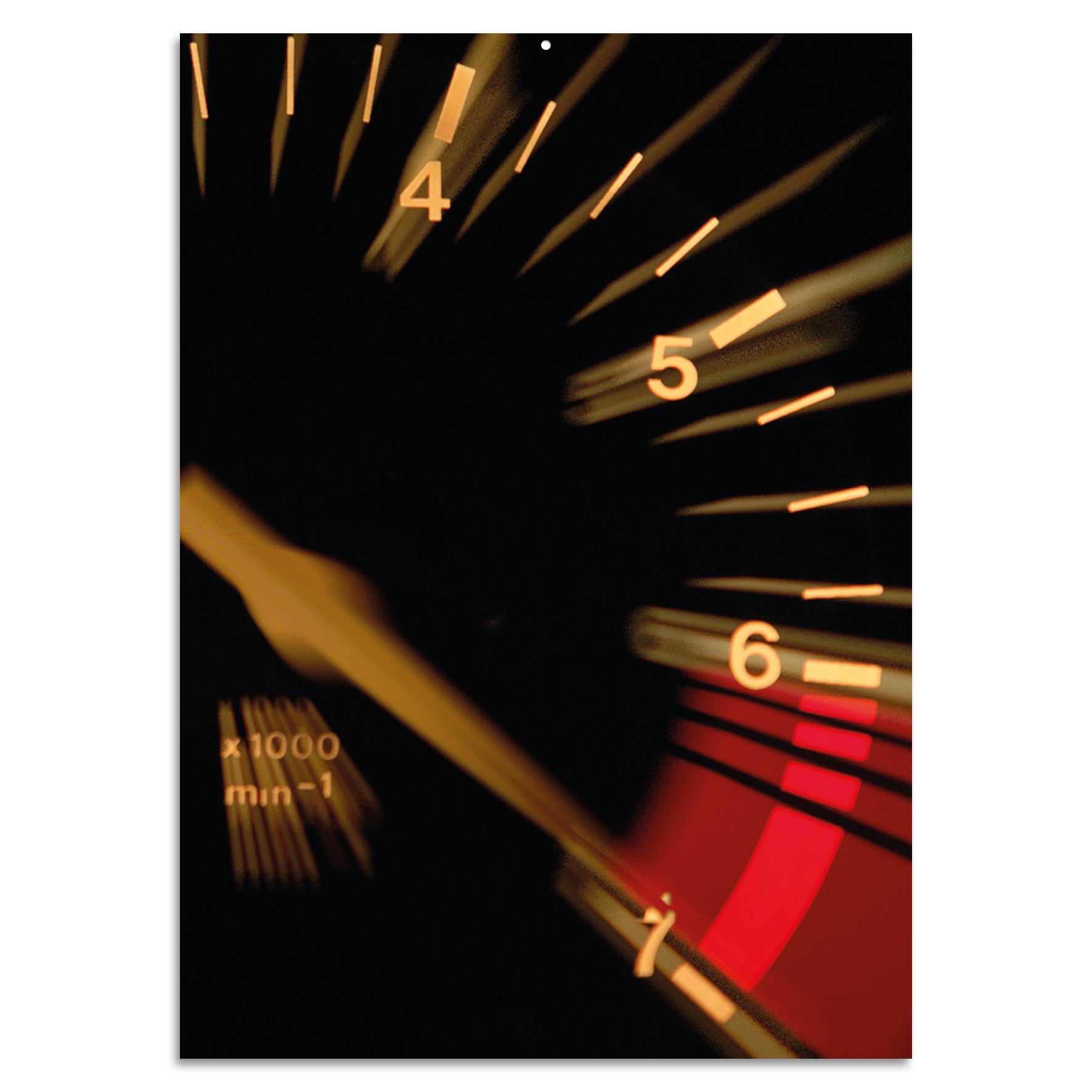 Blechschild - Tachometer