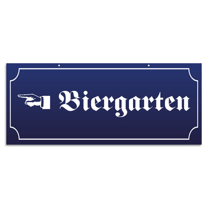 Blechschild - Biergarten