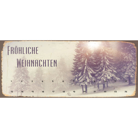 Blechschild - Kalender