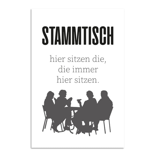 Blechschild - Stammtisch