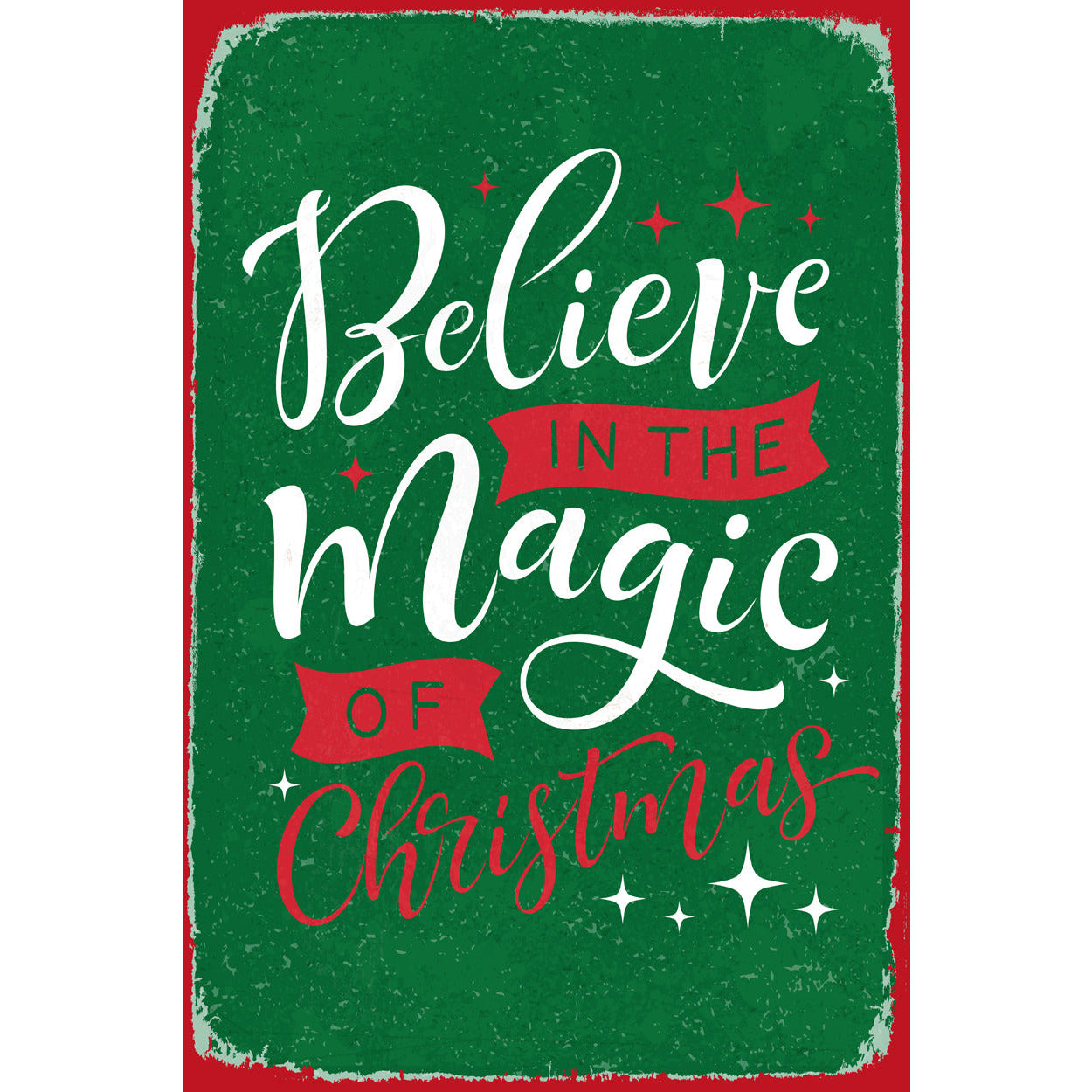 Blechschild - Believe In The Magic Of Christmas