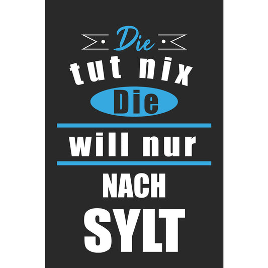 Blechschild - Die tut nix..